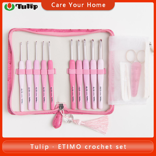 Original Tulip Etimo Rose Crochet Hook Set Of Knitting Needles